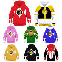 Kids Power Samurai Sentai Shinkenger Rangers Hoodie เครื่องแต่งกาย Superhero คอสเพลย์ปาร์ตี้ฮาโลวีนเสื้อแจ็คเก็ต Tops