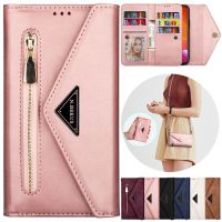 【LZ】 Luxury Wallet Zipper Leather Case For iPhone 14 Pro Max 13 Pro Max 12 Pro Max 11 Pro Max SE 2022 X XR XS Max 8 7 6 6S Plus Cover