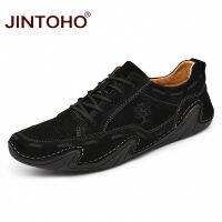 Jintoho รองเท้าโลฟเฟอร์รองเท้าหนังแท้ขนาดใหญ่สําหรับผู้ชาย 9142