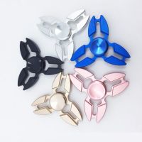 Aluminum Alloy Hand Spinner Trefoil Finger Spinner All Metal Decompression Toys Fidget Spinners Stress Reliever Toys Kids Gifts