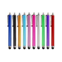 1 Pc Round-head Capacitive Metal Stylus Pen Clip Touch Screen Lens Digitizer Replacement Pen for IPhone IPad Tablet Smart Phones Stylus Pens