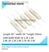 10PCS 10W ceramic cement resistor 820R 910R 1K 1.2K 1.5K 1.8K 2K 2.2K 2.4K 2.7K 3K 3.3K