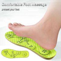 Men Women Sweat-absorbing Deodorant Orthopedic Insoles Soft Breathable Sports Cushion Inserts With Foot Acupressure Massage