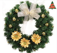 หรีดวันคริสต์มาสขนาด 18 นิ้ว พร้อมตกแต่ง The Christmas Wreath 18 inch.