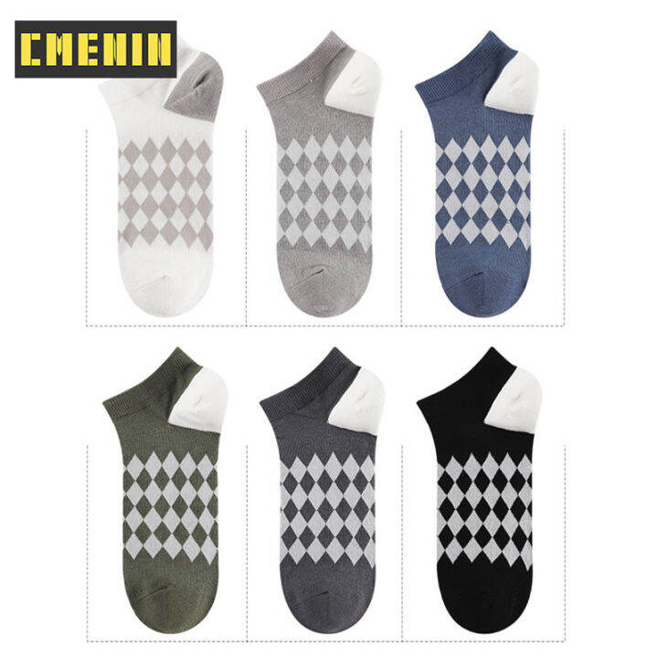 cmenin-miiow-5-pairs-ถุงเท้าผู้ชายผ้าฝ้ายปักลาย-antibacterial-mens-boat-sock-แบรนด์แฟชั่นถุงเท้ากันลื่น-mql2b21021