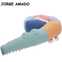 ZZOOI Childrens Crocodile Bed Surround Pillow North American Comfort Pillow Crib Fence ChildRoom Decoration Sleeping Doll E3070