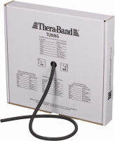 THERABAND Resistance Tubes, Professional Latex Elastic Tubing For Full Body, Core Exercise, Physical Therapy, Lower Pilates, At-Home Workouts, &amp; Rehab, 25 Foot, Black, Special Heavy, Advanced Level 1