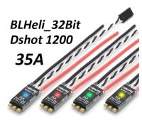 HAKRC Dshot1200 Blheli_32 F35A 35A 2-5วินาทีความเร็วไร้แปรง,ESC LED แบบบูรณาการต่อ F3 F4 F405 F7 FC RC สำหรับแข่ง FPV ฟรีสไตล์โดรน Fai Da Te