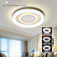 DingDian LED AC220V ไตรรงค์ไฟเพดาน120วัตต์พื้นผิวง่ายติดตั้งติดตั้งไฟเพดานในร่มเย็นสีขาว/อบอุ่นสีขาว/แสงธรรมชาติสำหรับการออกแบบที่ทันสมัยในร่มไฟ LED