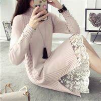 【Ladies shop】ฤดูหนาว Femmes 2XLDress WomenKnitting คอเต่ายาว Basic2020New แขนยาวที่อบอุ่นหญิง