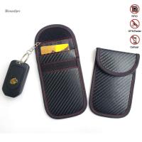 DINASHER ตัวป้องกันสัญญาณ RFID ปลอดภัยกระเป๋าสตางค์กระเป๋าป้องกันสัญญาณบล็อกถุงผ้ากระเป๋ากุญแจในรถ
