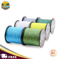 Litake ขั้นสูง500เมตร/547yds 4ถักเปียสีทึบสายการประมงลอยถักที่แข็งแกร่ง-สีเหลือง