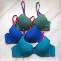 【YP】 Extra tamanho roupa interior feminina sutiã colorido jogo moda push up sutiãs sem fio underware bralette