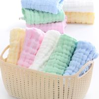 【jw】ↂ  5pcs/lot Muslin 6 layers Cotton Soft Baby Face Handkerchief Bathing Feeding Washcloth burp cloths