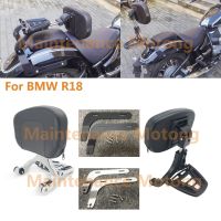 Motorcycle Multi-Purpose Driver Passenger Backrest with Folding Luggage Rack Sissy Bars For BMW R18