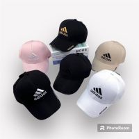 NEW HATS หมวกแฟชั่น AD NK FASION หมวกผ้าฝ้าย สีทึบหมวกเบสบอลหมวกกลางแจ้ง หมวกบังแดด