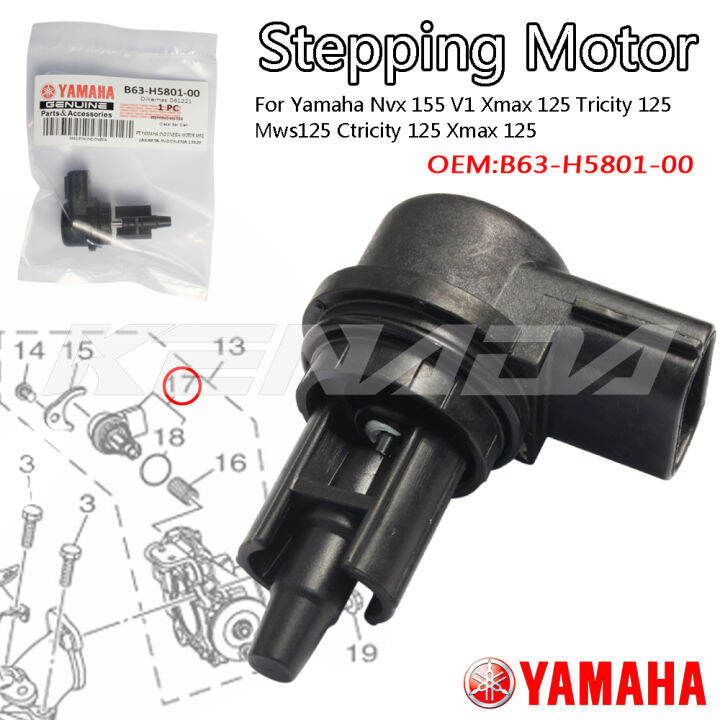 ISC stepping motor Yamaha Nmax 155 V2 AEROX V1 V2 LEXI ALL NEW NMAX