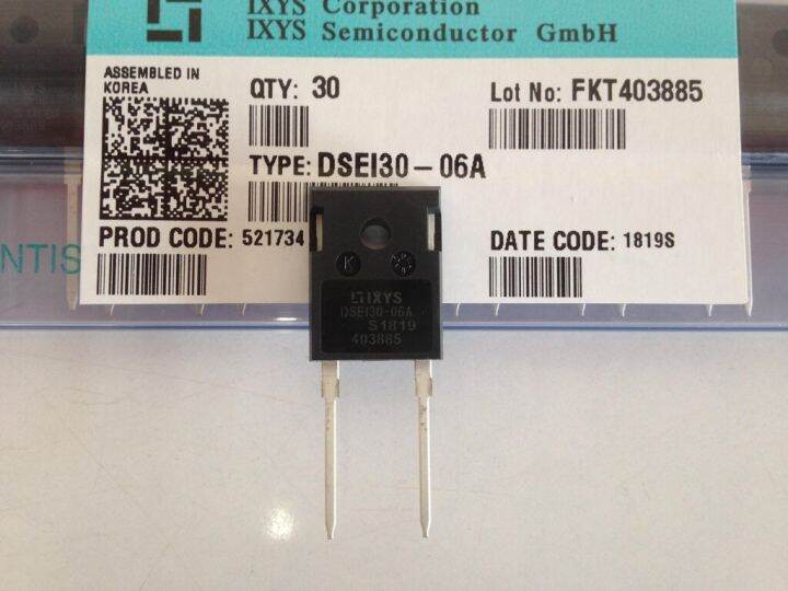 1pcs-dsei3006a-fast-recovery-epitaxial-diode-fred-to-247-ad-ไดโอดความถี่สูง-37a-600v-เหมาะสำหรับทำวงจร-switching-power-supply