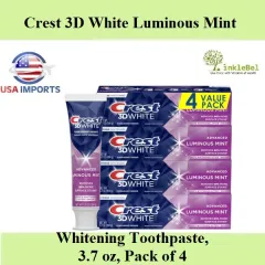 Crest 3D White Teeth Whitening Toothpaste Radiant Mint/Glamorous