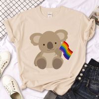 เสื้อยืดความภาคภูมิใจ Lgbt Lgbtq ดีไซน์เนอร์ผู้หญิงเสื้อผ้าญี่ปุ่นเสื้อยืดกราฟิกสาวญี่ปุ่น