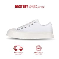 ✙✥ tnys MISTERY รองเท้านักเรียนผู้หญิง รุ่น CALM LOW TOP สีขาว（MIS-508）