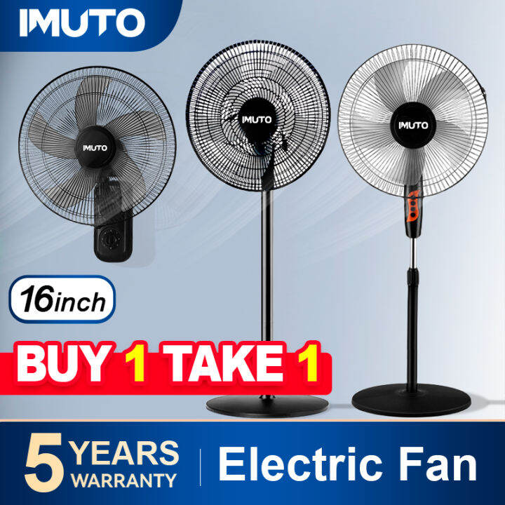 IMUTO Electric Fan Stand Fan Wall fan 18 Inch 16 Inch 12 Inch 3 In 1 High Performance Wall Fan