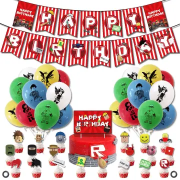 Roblox 32 Inch Balloon Set Jogo Temático Suprimentos Festa De Aniversário  De Menina Feliz Precisa De Decoração