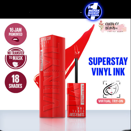 Maybelline Superstay Vinyl Ink Tint Liquid Lipstick Lipcream Lip Creammaybelline Superstay 9184