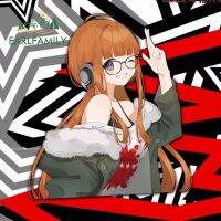 EARLFAMILY สติกเกอร์ติดรถยนต์13ซม. X 11.2ซม. สำหรับ Persona 5 Futaba สติกเกอร์ติดสร้างสรรค์มีสไตล์ขอบโครงไฟตัดหมอกรถยนต์ประตูรถมอเตอร์ไซด์ RV