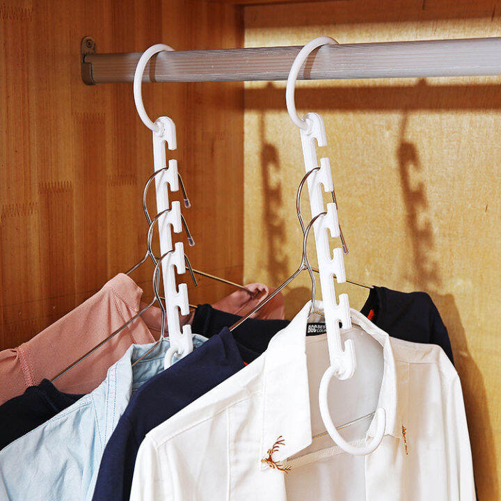 8pcs-new-space-saving-support-hanger-clothes-pants-rack-dryer-stand-scarf-cabide-plastic-closet-storage-organizer-hanging-rail