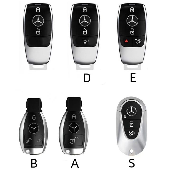 โซ่โซ่พวงกุญแจซองใส่กุญแจป้องกันรถยนต์สำหรับ-mercedes-เบนซ์เอเอ็มจี2016-2017-e-class-e260-e200l-w213