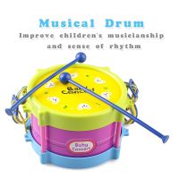 HDY Toddlers Premium Quality Baby Rattle Drum Infant Musical Toys Set Newborn Boy Girl Early Learning Toy Birthday Gift Children Drum Set 5 Packs Drum Sand Hammer Bell Rattle Drum