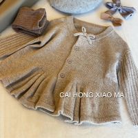 [COD] Korean childrens 2023 autumn new girls knitted cardigan single-breasted cute woolen sweater for girls to