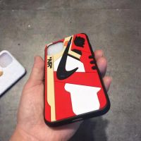 Off White AJ1 3D Sneaker Shoes 11 Pro Max X XR XS MAX 7 8 Plus Phone Case Cover