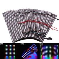 【cw】 1 3PCS WS2812B RGB LED Flexible 8x8 16x16 8x32 Pixel Panel Strip Matrix Screen WS2812 Module Individually Addressable IC DC5V