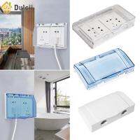 Dulcii Outlet Cover Self-Adhesive กันน้ำโปร่งใสปลั๊กไฟฟ้า Power Outlet ซ็อกเก็ตคู่ Socket Protector Splash Box 86ประเภท Wate