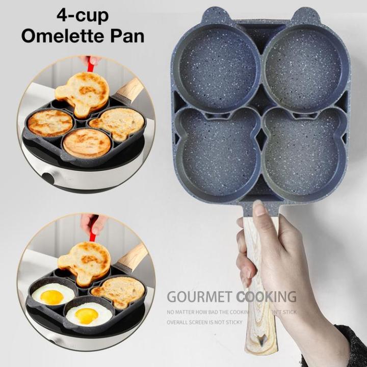 4Cup Omelette Pan Egg Frying Pan With Universal Pan Nonstick Egg