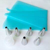 【hot】☬  Silicone Icing Piping Pastry   6 x Nozzle Set Decoration Tips for