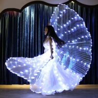 【YD】 Fluorescent Shows Glowing Performance Costume Belly With Telescopic Sticks