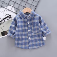 IENENS Spring Baby Clothes Children Cotton Plaid Shirts Long Sleeves Blouses 0-5 Years Boys Girl Tops Wear Kids Clothing