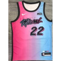 【Ready-To-Do The NBA Miami Heat 22 # Basketball Shirt BUTLER 2021 City Edition