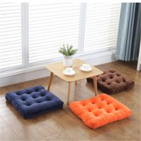 ❅✶✚ Candy Color Cushions Modern Home Decor Thick Floor Mat Chair Seat Pad Washable Tatami Cushions Sofa Office Student Chair Cushion