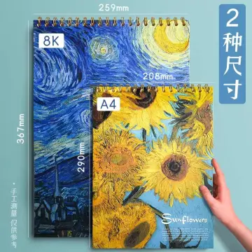 8K Thickened Sketchbook Sketchbook Oil Painting Style A4 Sketchpaper  Drawing Book for Students 16K Sketchbook Painting Book