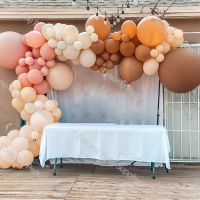 Caramel Peach Dusty Pink Balloon Arch Kit Marriage Rustic Wedding Decoration Sand Balloon Gar;and Set Kids birthday Baby Shower