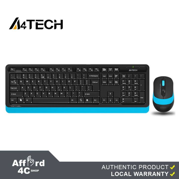 A4tech FG1010 Fstyler 2.4G Power-Saving Wireless Keyboard and Mouse ...