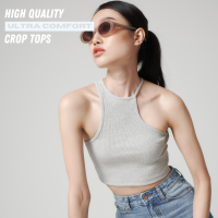 Not Basic Crop-Top - Grey (READY-TO-SHIP)