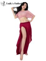 【YD】 Adult Belly Costume Female Short Top Performance Set Profession Practice Skirt Pant Clothing