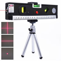 Laser Level 4 In 1 Vertical Horizon Cross Line Magnetic Measuring Tape Aligner Laser Marking Lines Accurate Optical Instruments