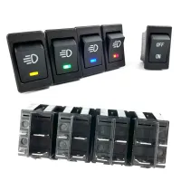 KCD4 Rocker Switch ON-OFF 2 Position 4 Pins LED 12V 35A automobile refitting fog lamp switch with light Rocker switch