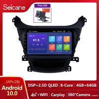 Seicane 9นิ้วAndroid 13.0วิทยุจีพีเอสอัตโนมัติการนำทางบลูทูธหน้าจอสัมผัสสำหรับ2014 2015 2016 Hyundai Elantraเครื่องเสียงรถยนต์กล้องถอยหลังAUX MP3พร้อมกล้องฟ